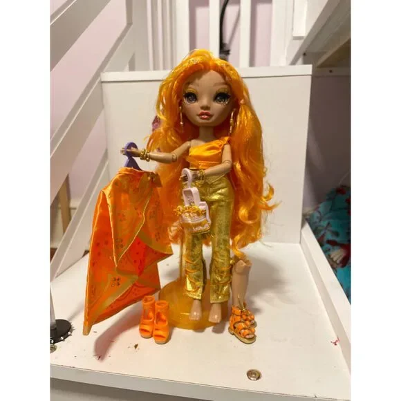 Rainbow High Fashion Doll- Meena Fleur (Saffron Gold)